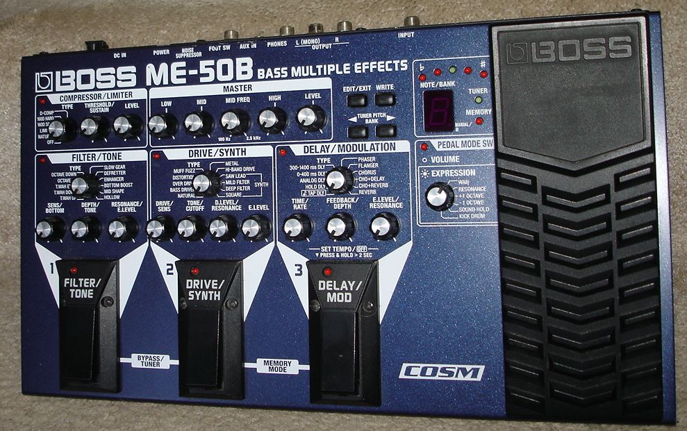 Boss ME-50B Bass Guitar Multi-Effects