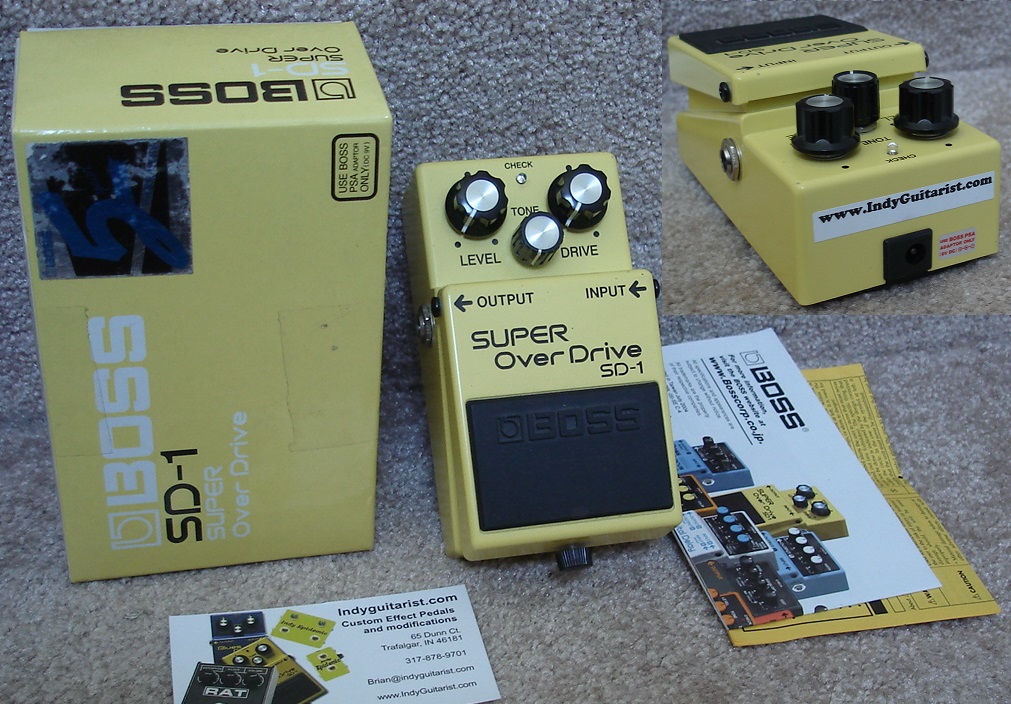 høflighed Tilskud Skorpe Boss SD-1 Super Overdrive – Mod by Brian Wampler – Chris's Guitars
