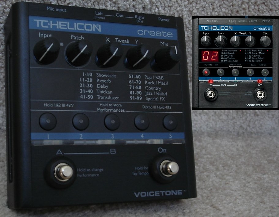 TC-Helicon Voicetone Create Vocal Effects Processor